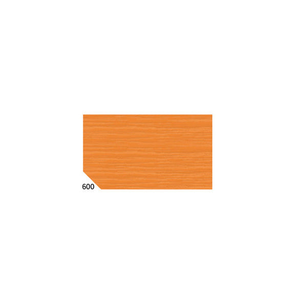 Carta crespa - 50 x 250 cm - 48 gr/m² - arancione 600 - Sadoch - conf.10 rotoli
