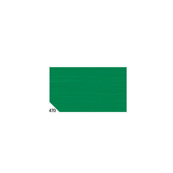 Carta crespa - 50 x 250 cm - 48 gr/m² - verde bandiera 470 - Rex Sadoch - conf.10 rotoli