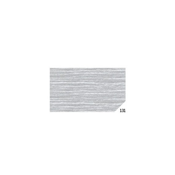 Carta crespa - 50x150cm - argento metal 131 - Rex Sadoch - conf.10 rotoli
