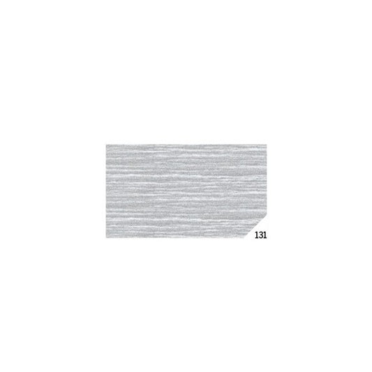 Carta crespa - 50x150cm - argento metal 131 - Rex Sadoch - conf.10 rotoli