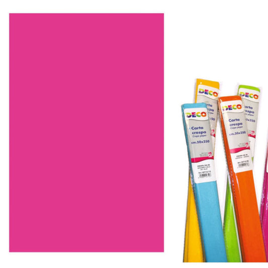 Carta crespa in rotolo CWR - 50x250 cm - 40 g/mq fucsia 10713/10