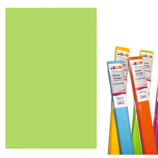 Carta crespa in rotolo CWR - 50x250 cm - 40 g/mq verde chiaro 10713/16