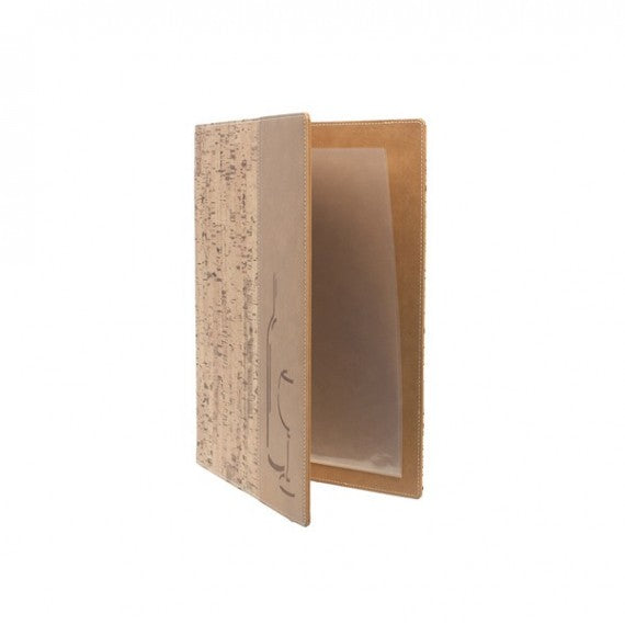 Carta dei vini Design -  1 inserto doppio incluso - A4 - 24 x 34 cm - sughero -Securit