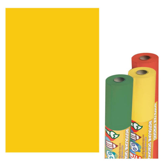 Carta fondali CWR in rotolo 15 m x 71 cm giallo 05745