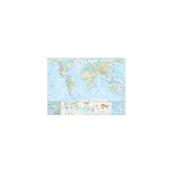Carta geografica Mondo - scolastica - murale - Belletti