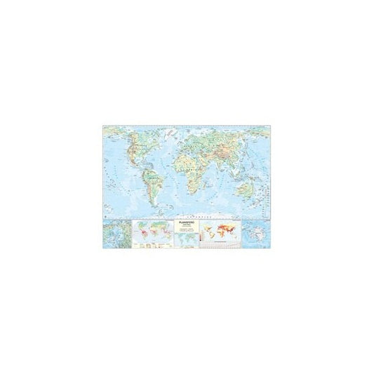 Carta geografica Mondo - scolastica - murale - Belletti