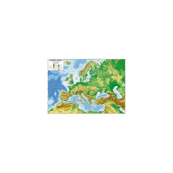 Carta geografica plastificata - 100x140 cm CWR europa 06991