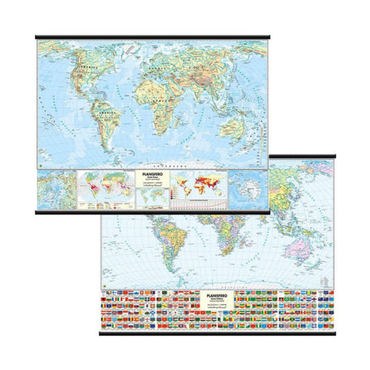 Carta murale Belletti Mondo  MS02PL