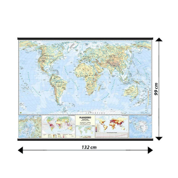 Carta murale Belletti Mondo  MS02PL