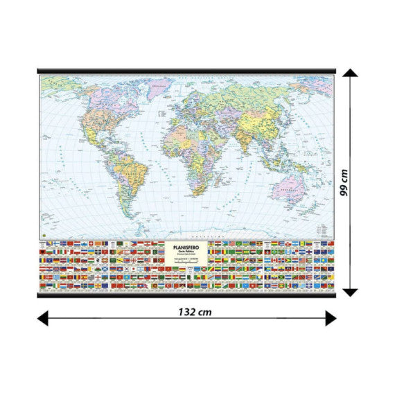 Carta murale Belletti Mondo  MS02PL