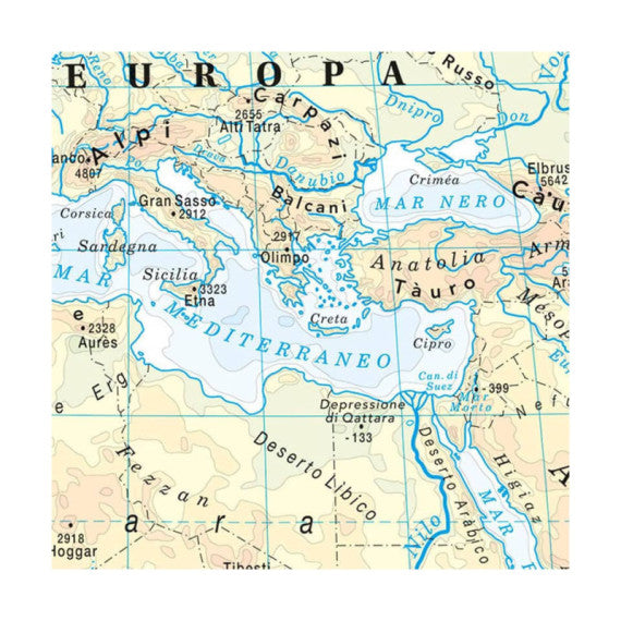 Carta murale Belletti Mondo  MS02PL
