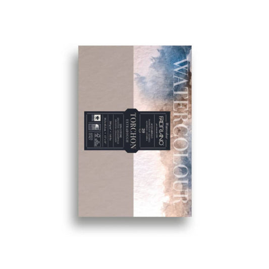 Carta per acquerello Fabriano Watercolor 300 g grana rotonda - 30,5x45,5 cm - 20 fogli - 19100277