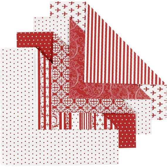 Carta per origami quadrata con stampe di Vivi Gade Creativ Company 15x15 cm 25521