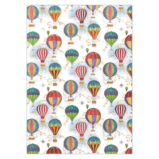 Carta regalo Biembi Premium Mongolfiere a fogli estesi 70x100 cm in conf. da 5 - BCVDKTC37