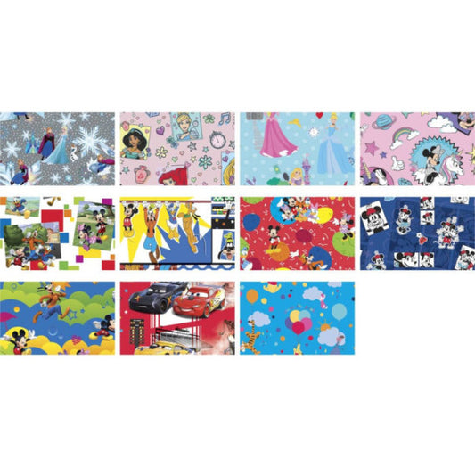 Carta regalo Disney fantasie assortite Rex-Sadoch 70x100 cm conf. 100 fogli - W4400GEN