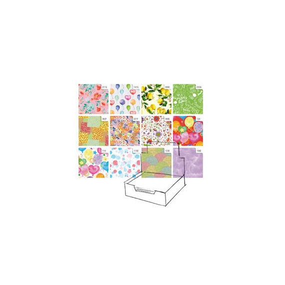 Carta regalo - raso - Primavera - 70 x 100 cm - Rex Sadoch - scatola 100 fogli