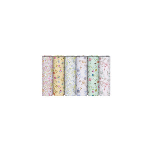 Carta regalo riciclata Fiori di campo - 100 fogli - 70x100cm - fantasie assortite - Rex Sadoch