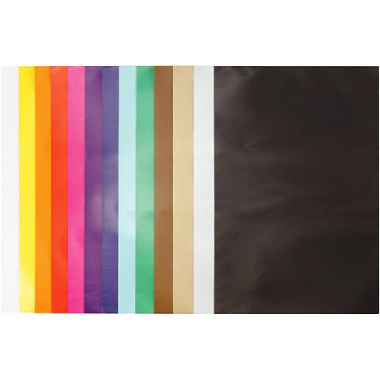Carta smaltata Creativ Company da 80 g/m2 - conf. da 50 fogli in colori assortiti - 24x32 cm - 20467