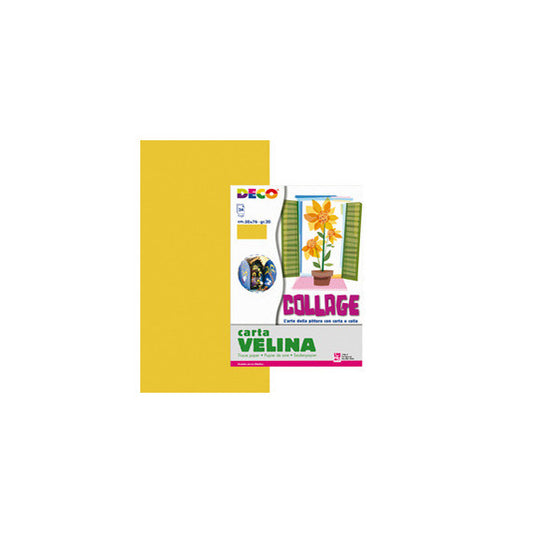 Carta velina - 50 x 76 cm - oro - Deco - busta 24 fogli