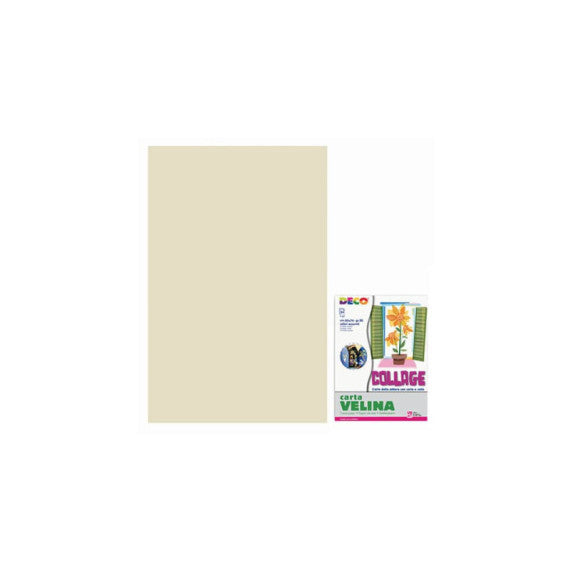 Carta velina 50x76 cm - busta 24 fogli - 20 g/m² Deco avorio 12087