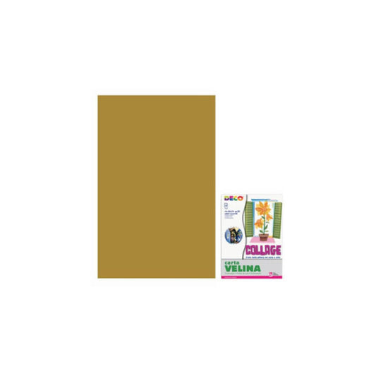 Carta velina 50x76 cm - busta 24 fogli - 20 g/m² Deco marrone 05320
