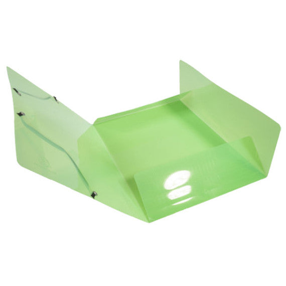 Cartella 3 lemb Crystal Colours - con elastici - PPL - 24 x 32 cm - colori assortiti - Exacompta