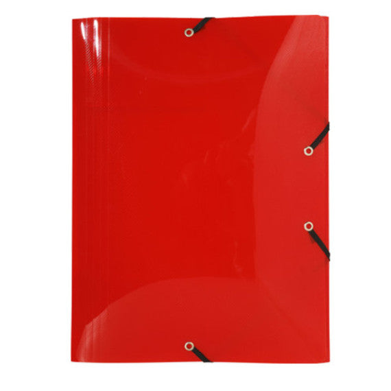 Cartella 3 lemb Crystal Colours - con elastici - PPL - 24 x 32 cm - colori assortiti - Exacompta