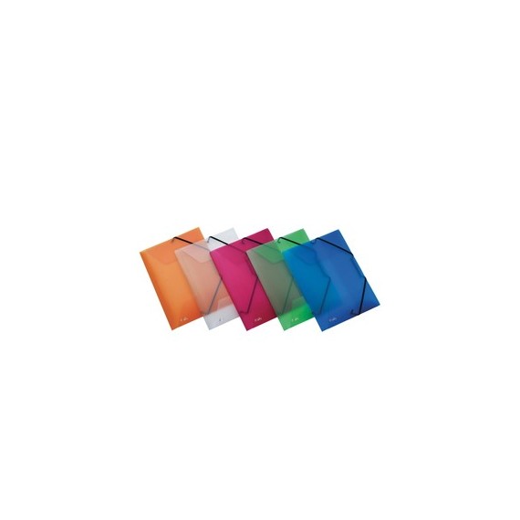 Cartella 3L con elastico Lumina - 24x32cm - colori assorititi - D2,5 - Favorit