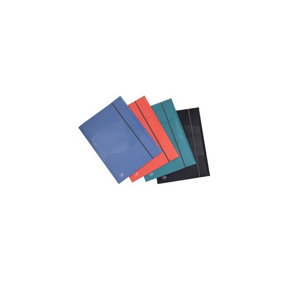 Cartella 3L Osmose Recyc - c/elastico - PP -  f.to utile 24 x 33 cm - colori assortiti - Favorit