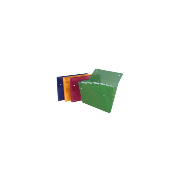 Cartella a soffietto Ice - 6 tasche - 22x30 cm - colori assortiti - Rexel