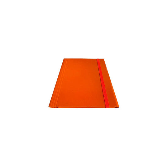 Cartella c/elastico piatto - dorso variabile - arancio - Starline