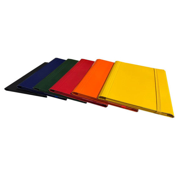 Cartella c/elastico piatto - dorso variabile - arancio - Starline