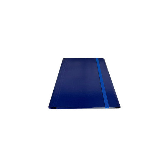 Cartella c/elastico piatto - dorso variabile - blu - Starline