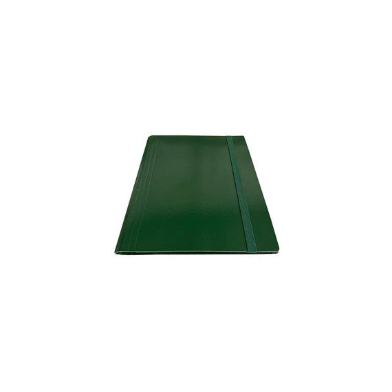 Cartella c/elastico piatto - dorso variabile - verde - Starline