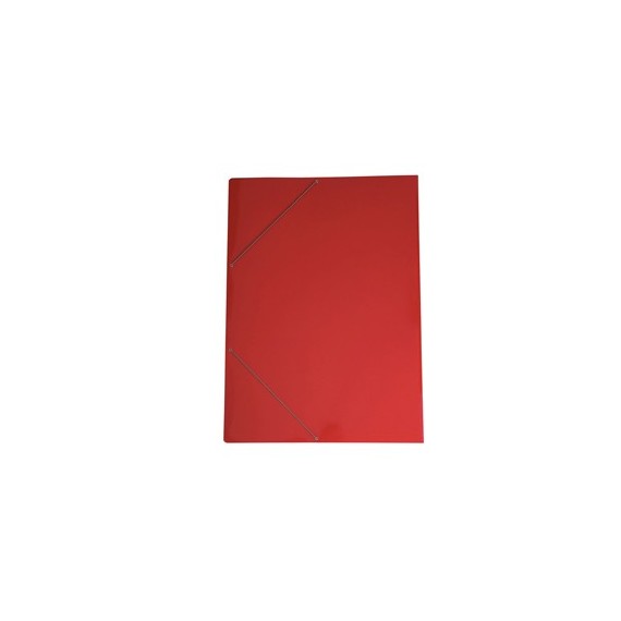 Cartella con elastico 71LD - cartoncino plast. - 70 x 100 cm - rosso - Cart. Garda