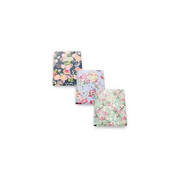 Cartella con elastico Nature Flowers - 26 x 34,5 cm - 3lembi - Pigna