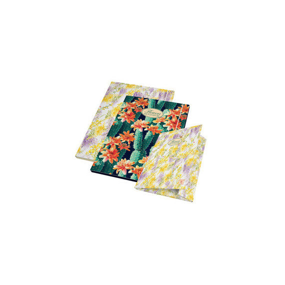 Cartella con elastico Nature Flowers - 26 X 35,5 x 1,2 cm - 3lembi - Pigna