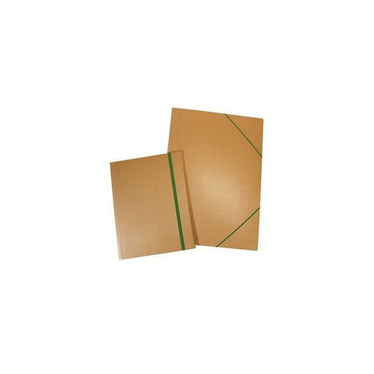Cartella Eco - con elastico - 35 x 50 cm - cartoncino - avana - Starline