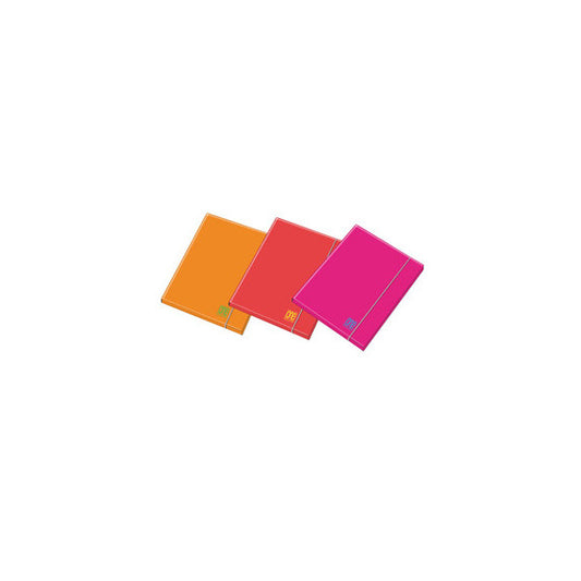 Cartella Fluo One Color - 3 lembi - c/elastico - dorso 1 cm - colori assortiti - Blasetti