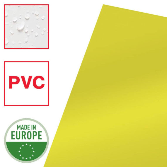 Cartella lucid ad L in PVC Esselte Crystal 220x310 mm conf. da 25 pezzi Esselte giallo - 554310