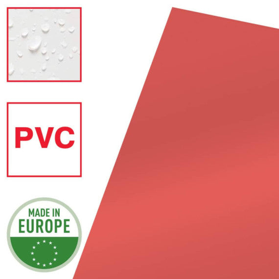 Cartella lucid ad L in PVC Esselte Crystal 220x310 mm conf. da 25 pezzi Esselte rosso - 554330