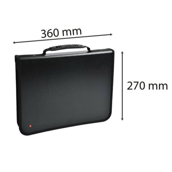 Cartella per conferenze Exacompta EXAFOLDER EXACTIVE 4 anelli 30mm A4 nero 55634E
