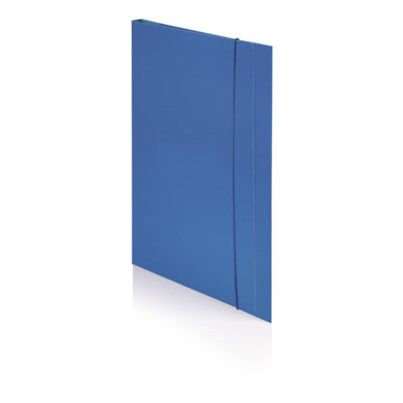 Cartella plastificata a 3 lembi con elastico tondo BREFIOCART in presspan 25x35 cm arancio - 0208805.AR