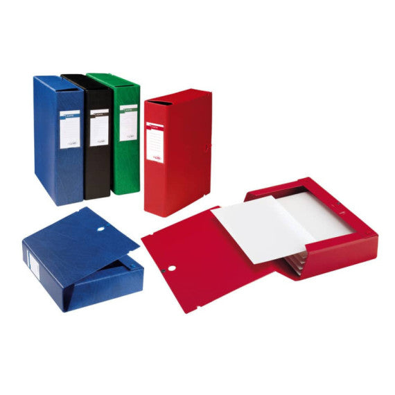 Cartella portaprogetti con bottone Sei Rota Scatto - dorso 12 cm rosso - 26x36 cm - 67901212