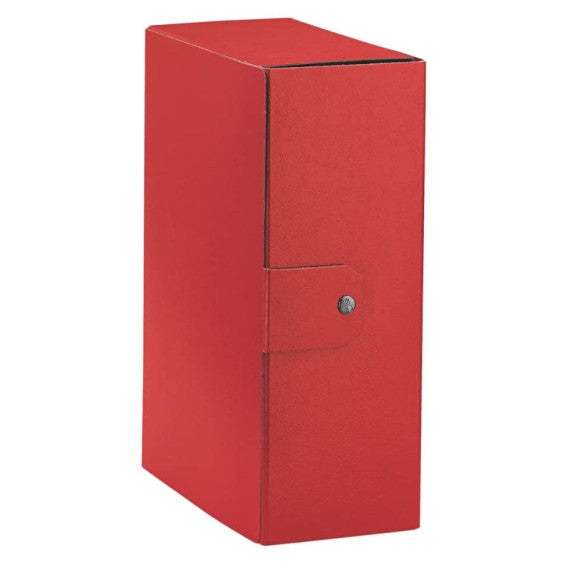 Cartella portaprogetti Esselte C32 EUROBOX dorso 12 cm presspan biverniciato rosso - 390332160