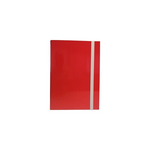 Cartella progetto - con elastico - dorso 3 cm - rosso - Starline