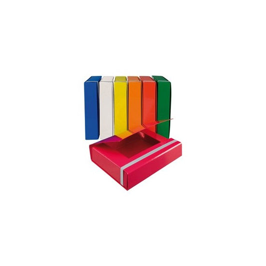 Cartella progetto - con elastico - dorso 5 cm - colori assortiti - Starline