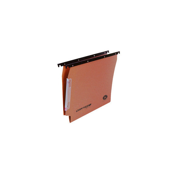 Cartella sospesa Cartesio - armadio - interasse 33 cm - fondo V - 32,6x28 cm - arancio -  Bertesi