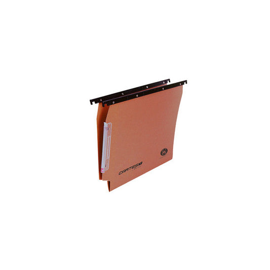Cartella sospesa Cartesio - armadio - interasse 33 cm - fondo V - 32,6x28 cm - arancio -  Bertesi