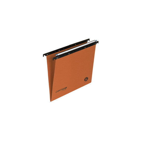 Cartella sospesa Cartesio - cassetto - interasse 33 cm - fondo V - 31,2x25 cm - arancio - Bertesi